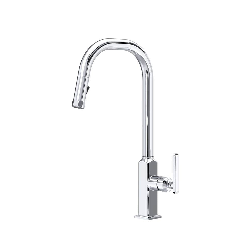 Rohl AP56D1LM Apothecary Pull-Down Kitchen Faucet With U-Spout