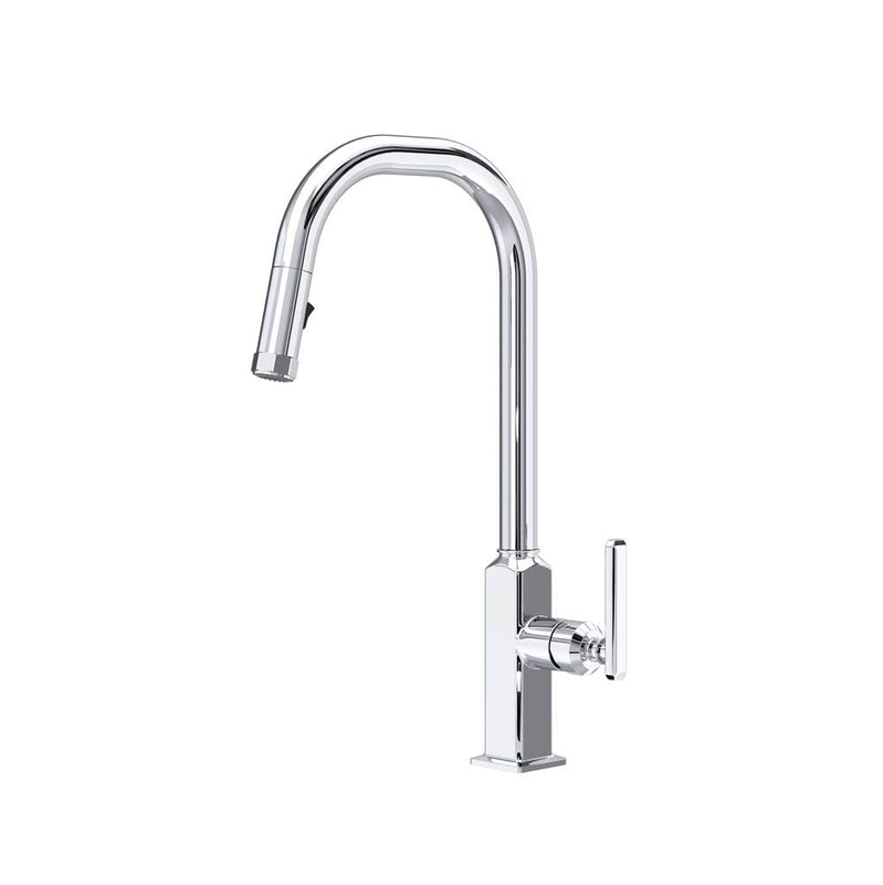 Rohl AP56D1LM Apothecary Pull-Down Kitchen Faucet With U-Spout