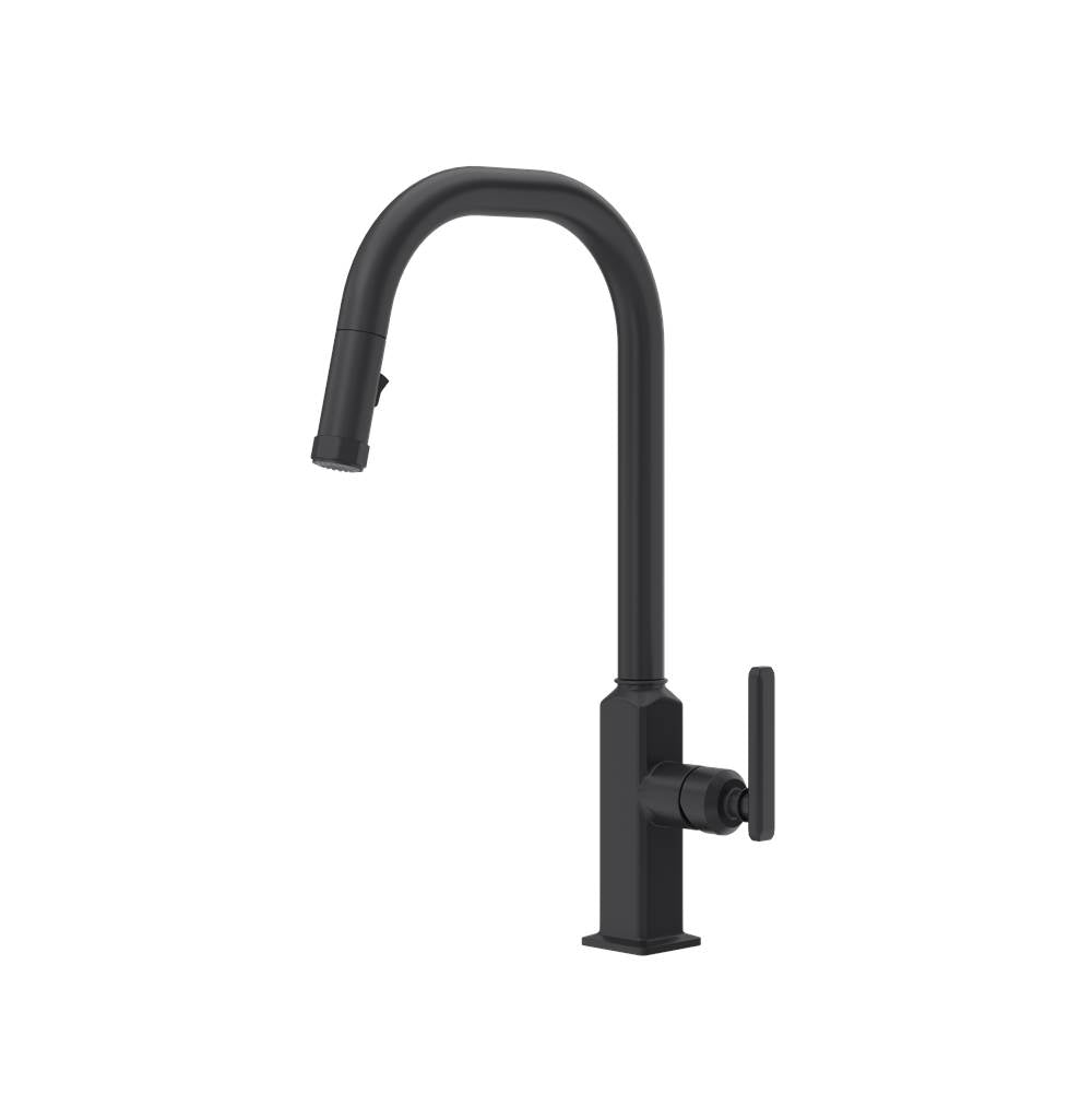 Rohl AP56D1LM Apothecary Pull-Down Kitchen Faucet With U-Spout
