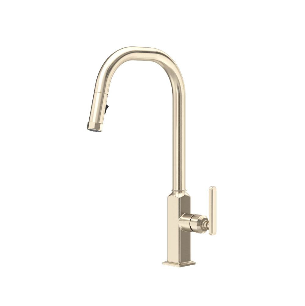 Rohl AP56D1LM Apothecary Pull-Down Kitchen Faucet With U-Spout