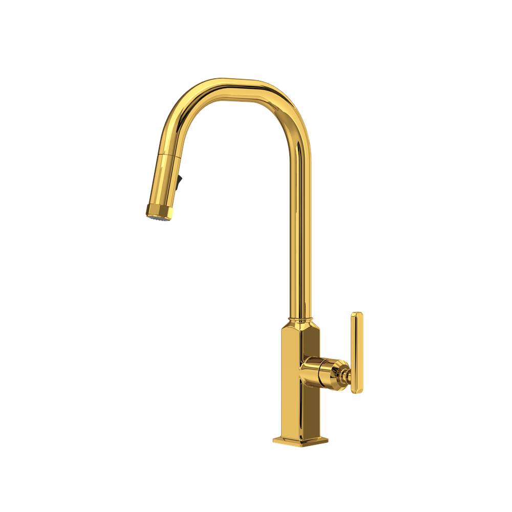 Rohl AP56D1LM Apothecary Pull-Down Kitchen Faucet With U-Spout