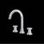 Rohl CP08D3IW Campo Widespread Lavatory Faucet With C-Spout - Parent