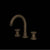 Rohl CP08D3IW Campo Widespread Lavatory Faucet With C-Spout