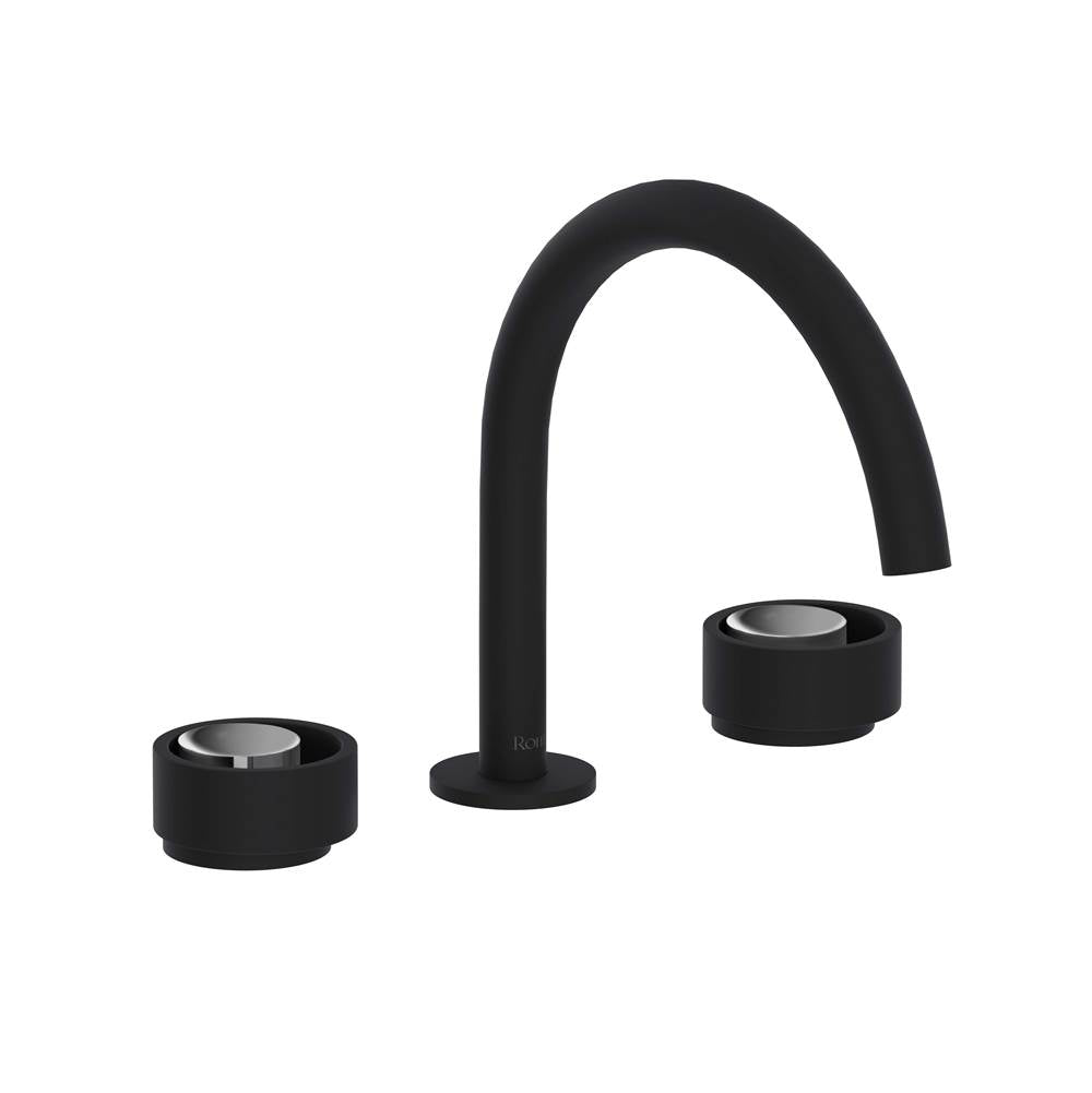 Rohl EC08D3IW Eclissi Widespread Lavatory Faucet With C-Spout