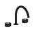 Rohl EC08D3IW Eclissi Widespread Lavatory Faucet With C-Spout
