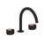 Rohl EC08D3IW Eclissi Widespread Lavatory Faucet With C-Spout