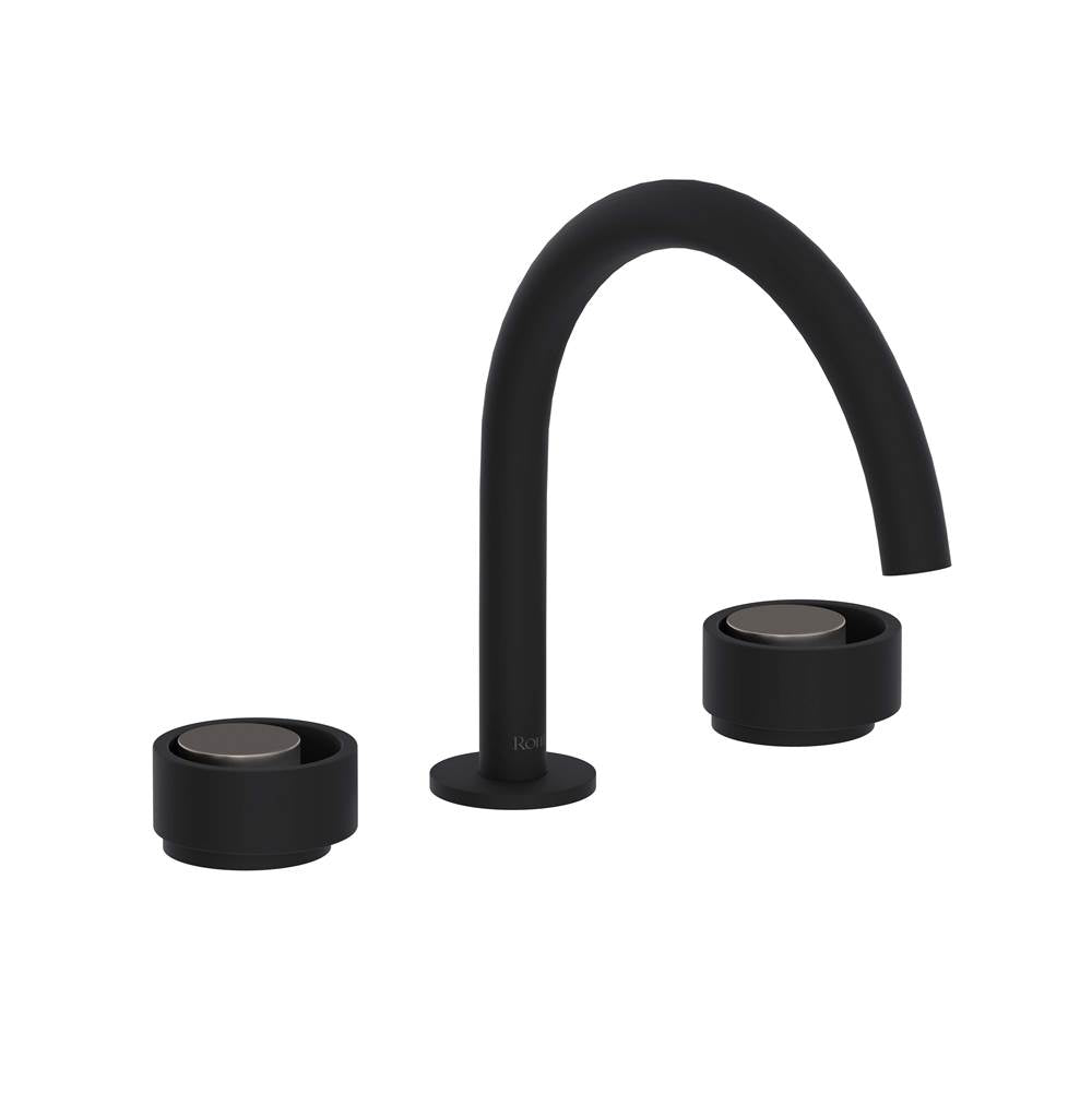 Rohl EC08D3IW Eclissi Widespread Lavatory Faucet With C-Spout