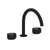 Rohl EC08D3IW Eclissi Widespread Lavatory Faucet With C-Spout