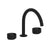 Rohl EC08D3IW Eclissi Widespread Lavatory Faucet With C-Spout