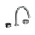 Rohl EC08D3IW Eclissi Widespread Lavatory Faucet With C-Spout