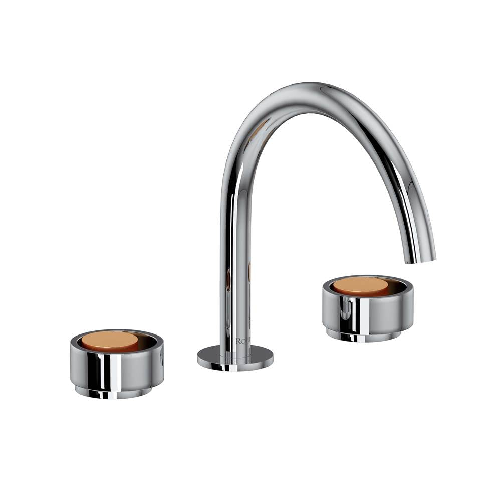 Rohl EC08D3IW Eclissi Widespread Lavatory Faucet With C-Spout