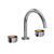 Rohl EC08D3IW Eclissi Widespread Lavatory Faucet With C-Spout