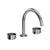 Rohl EC08D3IW Eclissi Widespread Lavatory Faucet With C-Spout