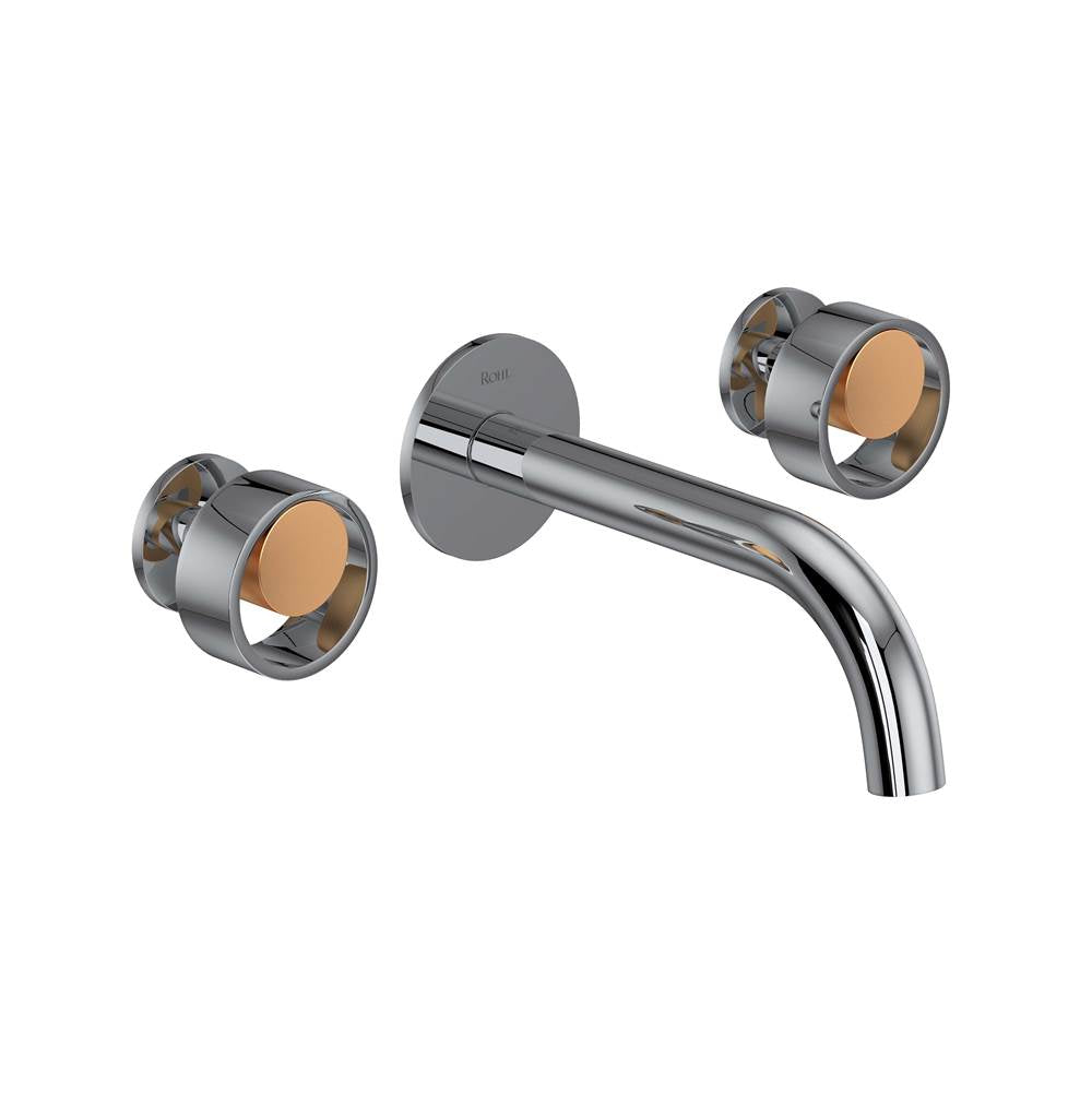 Rohl EC08W3IW Eclissi Wall Mount Lavatory Faucet Trim With C-Spout