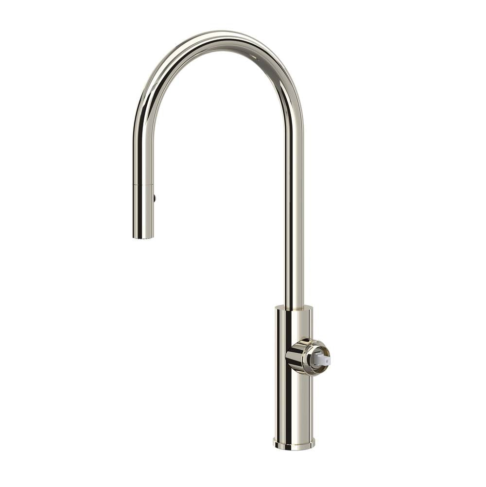 Rohl EC55D1 Eclissi Pull-Down Kitchen Faucet With C-Spout - Less Handle