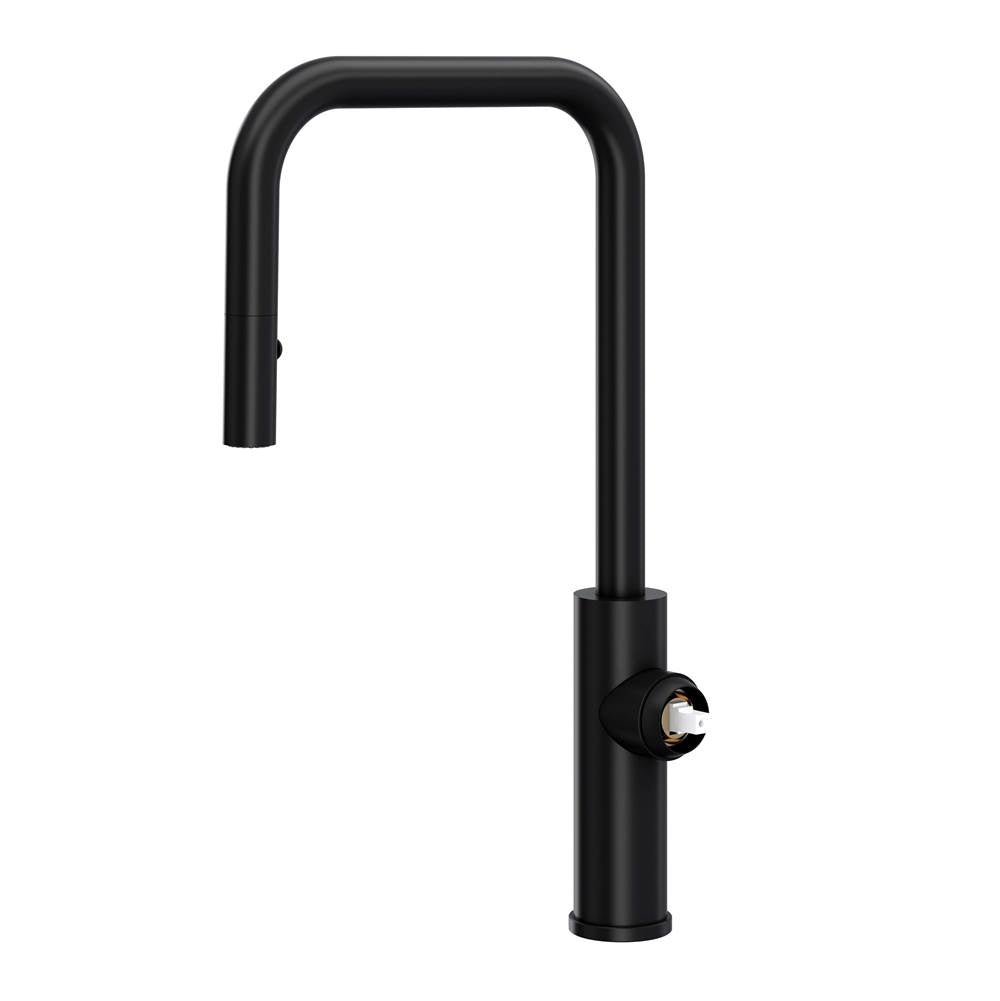 Rohl EC56D1 Eclissi Pull-Down Kitchen Faucet With U-Spout - Less Handle