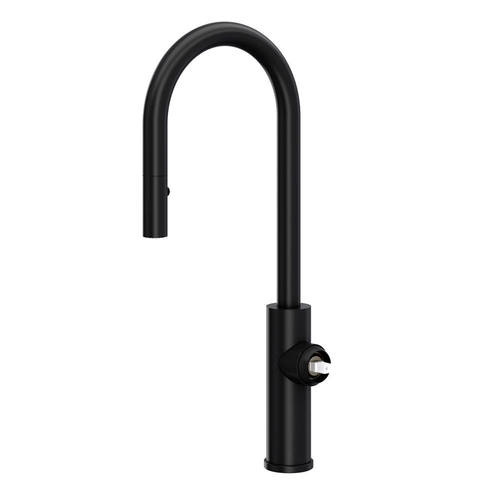 Rohl EC65D1 Eclissi Pull-Down Bar/Food Prep Kitchen Faucet With C-Spout - Less Handle