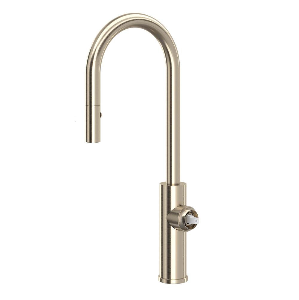 Rohl EC65D1 Eclissi Pull-Down Bar/Food Prep Kitchen Faucet With C-Spout - Less Handle