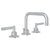 Rohl MB2009LM-2 Graceline Widespread Lavatory Faucet With U-Spout
