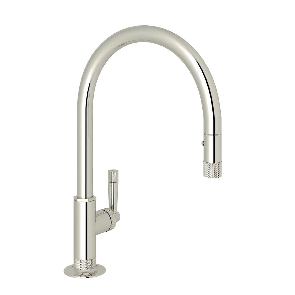 Rohl MB7930LM-2 Graceline Pull-Down Kitchen Faucet With C-Spout