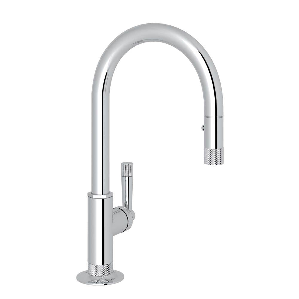 Rohl MB7930SLM-2 Graceline Pull-Down Bar/Food Prep Kitchen Faucet With C-Spout