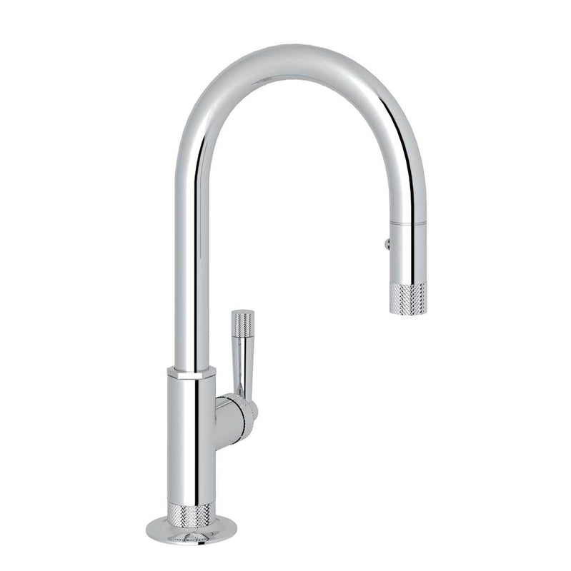 Rohl MB7930SLM-2 Graceline Pull-Down Bar/Food Prep Kitchen Faucet With C-Spout