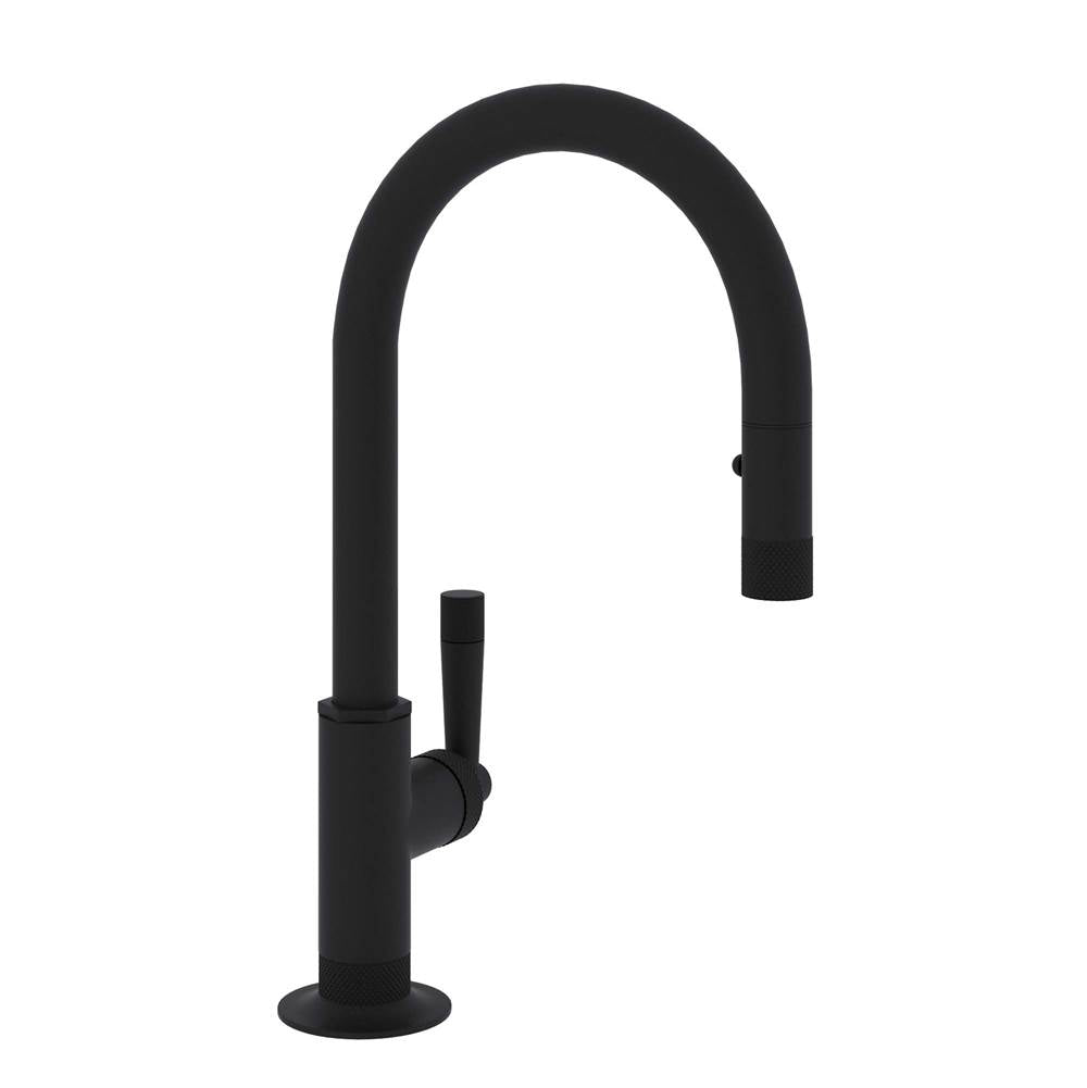 Rohl MB7930SLM-2 Graceline Pull-Down Bar/Food Prep Kitchen Faucet With C-Spout