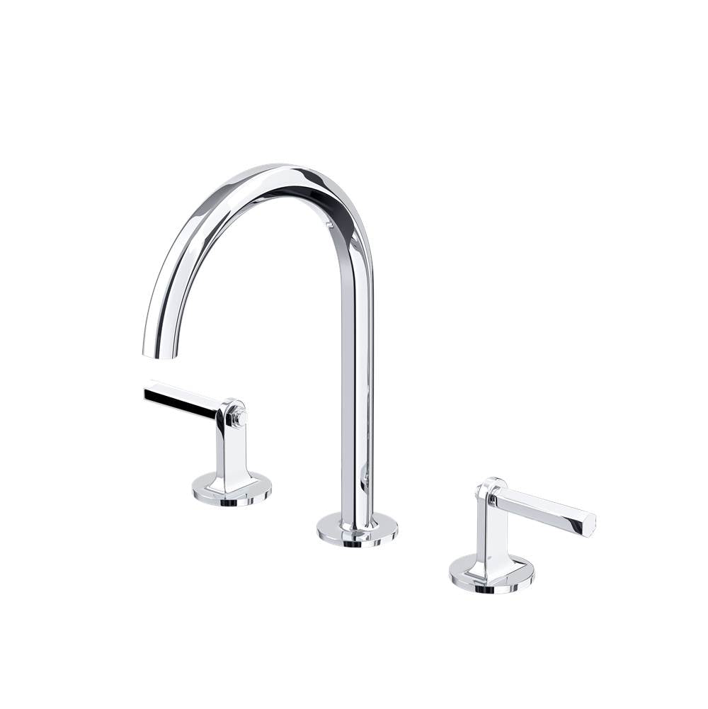 Rohl MD08D3LM Modelle Widespread Lavatory Faucet With C-Spout