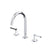Rohl MD08D3LM Modelle Widespread Lavatory Faucet With C-Spout