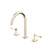 Rohl MD08D3LM Modelle Widespread Lavatory Faucet With C-Spout