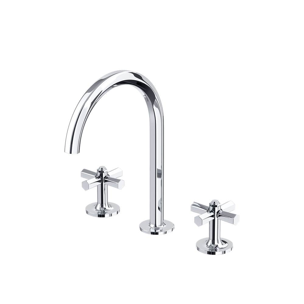 Rohl MD08D3XM Modelle Widespread Lavatory Faucet With C-Spout
