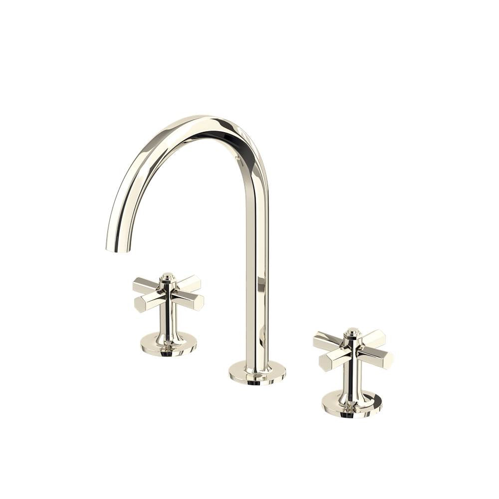 Rohl MD08D3XM Modelle Widespread Lavatory Faucet With C-Spout