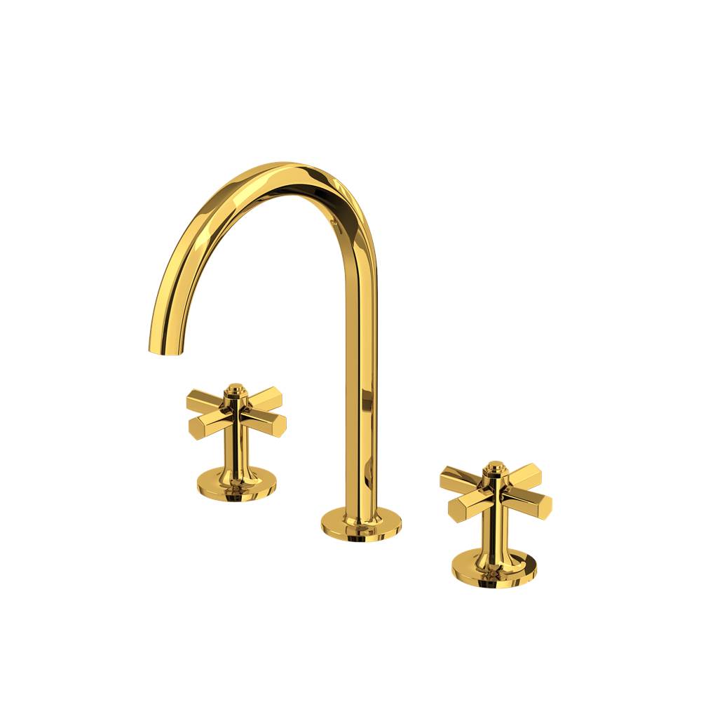 Rohl MD08D3XM Modelle Widespread Lavatory Faucet With C-Spout