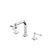 Rohl MD09D3LM Modelle Widespread Lavatory Faucet With U-Spout