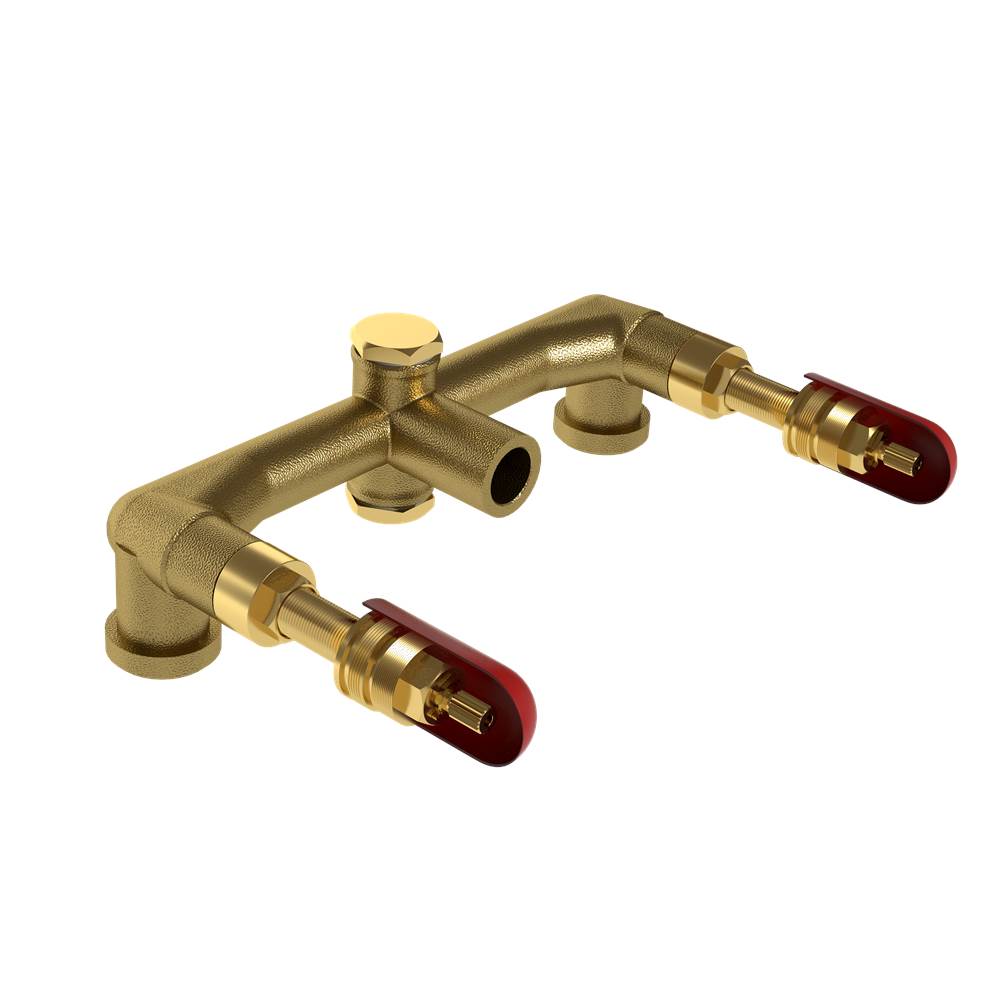 Rohl RH08W Wall Mount Two Handle Widespread Rough-In Valve