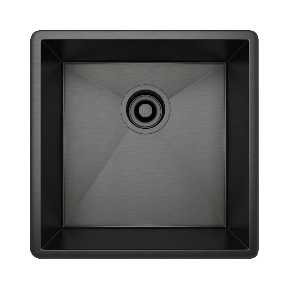 Rohl RSS1515 Forze 15" Single Bowl Stainless Steel Kitchen Or Bar/Food Prep Sink - Parent