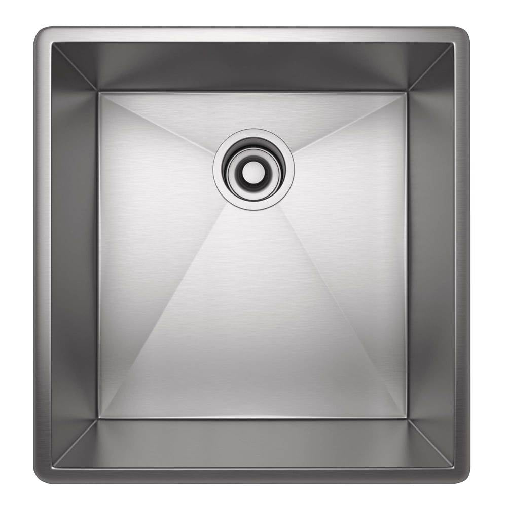Rohl RSS1718 Forze 17" Single Bowl Stainless Steel Kitchen Or Bar/Food Prep Sink