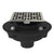 Rohl SDCI2-3142 Cast Iron 2" No Hub Drain Kit With 3142 Weave Decorative Cover