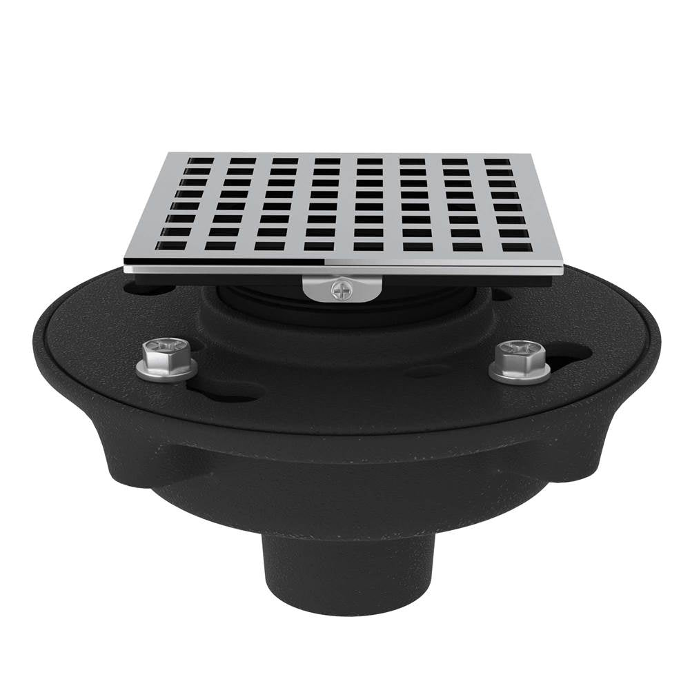 Rohl SDCI2-3143 Cast Iron 2" No Hub Drain Kit With 3143 Matrix Decorative Cover - Parent
