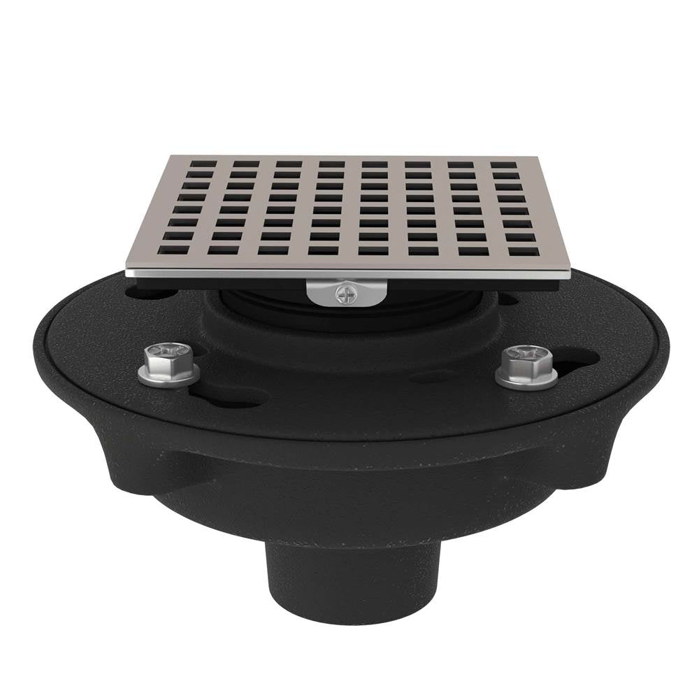 Rohl SDCI2-3143 Cast Iron 2" No Hub Drain Kit With 3143 Matrix Decorative Cover
