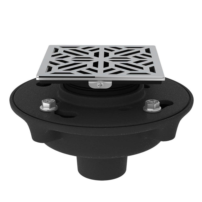 Rohl SDCI2-3144 Cast Iron 2" No Hub Drain Kit With 3144 Mosaic Decorative Cover - Parent