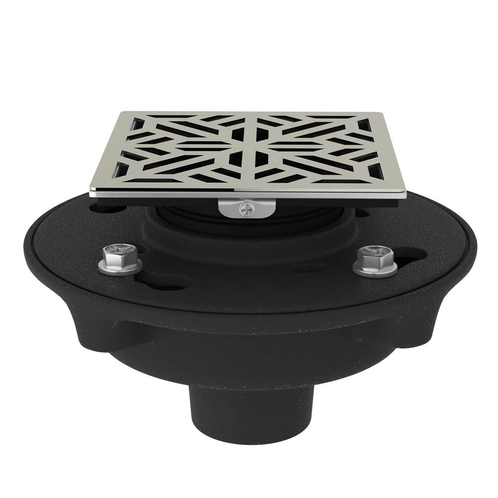 Rohl SDCI2-3144 Cast Iron 2" No Hub Drain Kit With 3144 Mosaic Decorative Cover