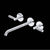 Rohl TAM06W3LM Amahle Wall Mount Tub Filler Trim With C-Spout