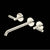 Rohl TAM06W3LM Amahle Wall Mount Tub Filler Trim With C-Spout