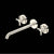 Rohl TAM06W3XM Amahle Wall Mount Tub Filler Trim With C-Spout