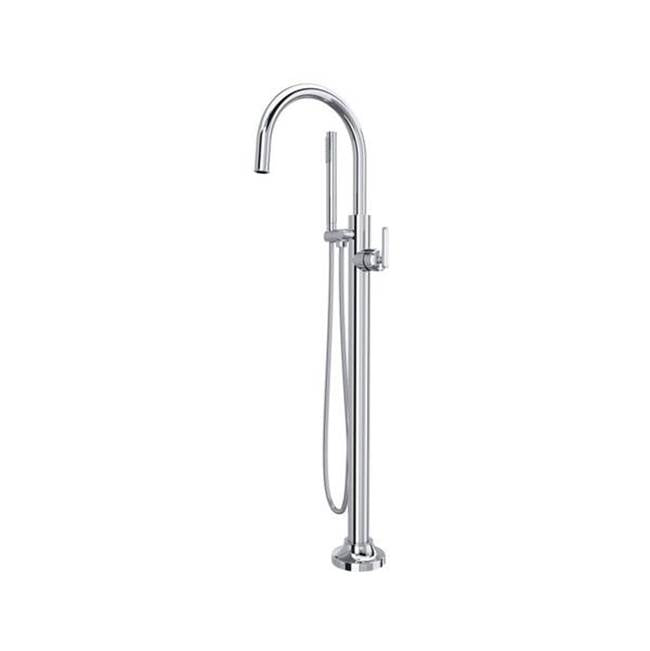 Rohl TAP05HF1LM Apothecary Single Hole Floor Mount Tub Filler Trim
