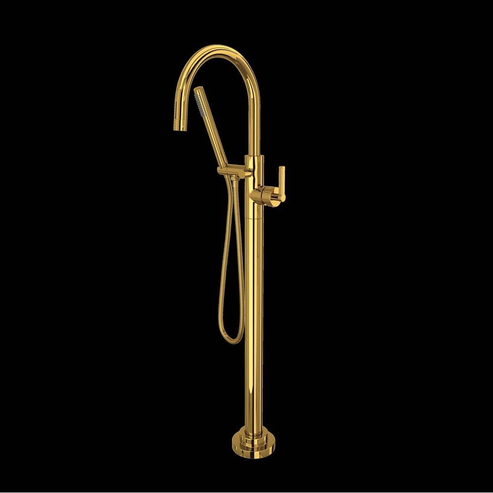 Rohl TLB06HF1LM Lombardia Single Hole Floor Mount Tub Filler Trim