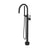 Rohl TMB06HF1LM Knurled Single Hole Floor Mount Tub Filler Trim