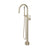 Rohl TMB06HF1LM Knurled Single Hole Floor Mount Tub Filler Trim