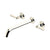 Rohl TMD06W3LM Modelle Wall Mount Tub Filler Trim With C-Spout